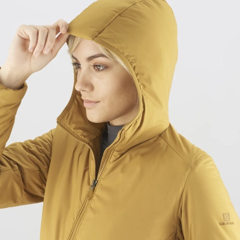 Yellow Salomon Outrack Women's Insulated Jackets | IE EA0425